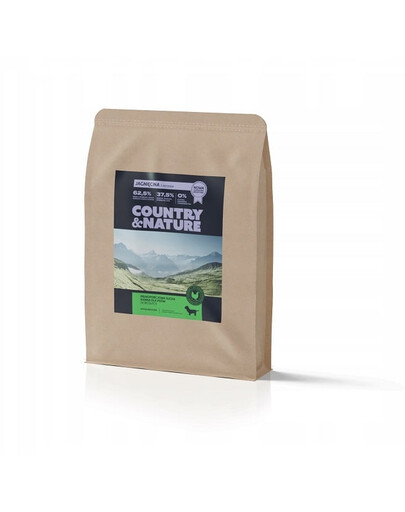 COUNTRY&NATURE Lamb with Turkey Recipe 2kg agnello e tacchino per cani di tutte le razze
