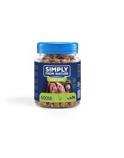 SIMPLY FROM NATURE Smart Bites Snack di oca per cani 130g