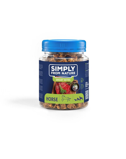 SIMPLY FROM NATURE Smart Bites snack di cavallo per cani 130g