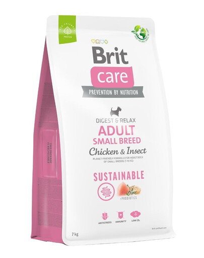 BRIT Care Dog Sustainable Adult Small Breed con pollo e insetti 7 kg