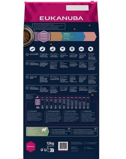 EUKANUBA Grain Free L Puppy Agnello 12 kg per cuccioli di taglia grande