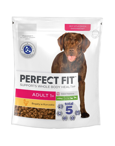 PERFECT FIT Adult 1+  Alimento secco completo ricco di pollo per cani adulti di razza grande 825g