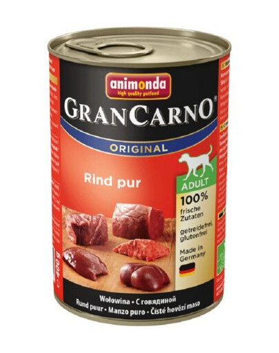 ANIMONDA GranCarno senza cereali 400 gr. - manzo