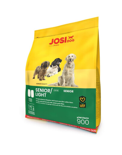 JOSERA JosiDog Senior Light 900 g per cani anziani e meno attivi