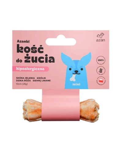 AZANKI Ossa di cervo per cani Mini 10cm