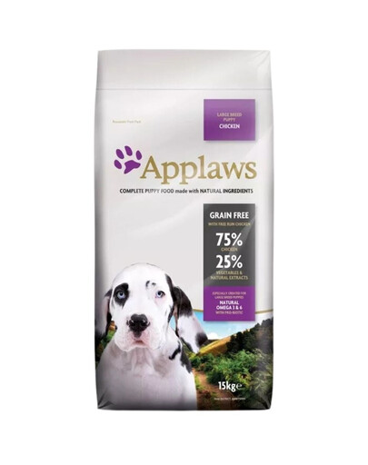 APPLAWS Large puppy con pollo15 kg di cibo secco per cuccioli di taglia grande