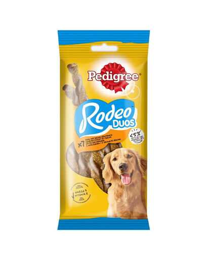 PEDIGREE Rodeo Duos 12x123g Snack con pollo al gusto di bacon per cani adulti