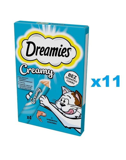 DREAMIES Creamy Snack con salmone per gatti 44x10g