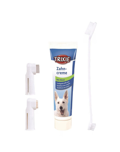 TRIXIE Set per l'igiene dentale per cani