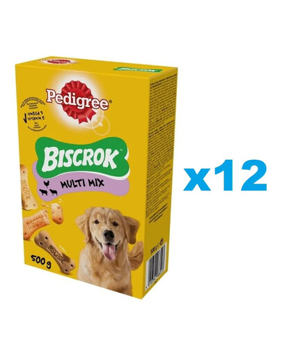 PEDIGREE Multi Mix Biscrok snack per cani 12 x 500g