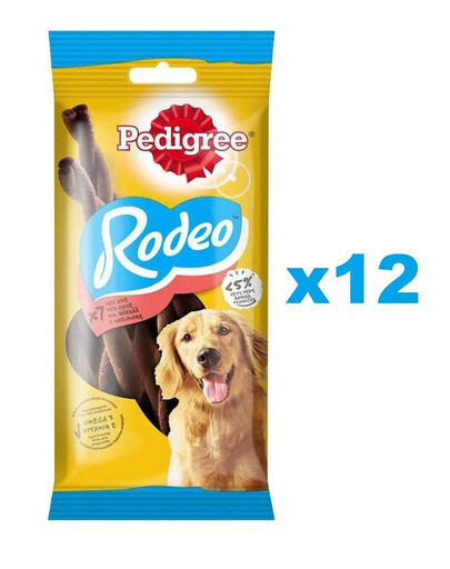 PEDIGREE Rodeo 12x122g Snack con manzo per cani