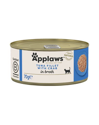 APPLAWS Cibo umido per gatti Tonno e granchio 70g