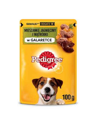 PEDIGREE Adult in bustina 100g cibo umido in gelatina con agnello e fegato per cani adulti