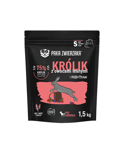 PAKA ZWIERZAKA Seventh Heaven Coniglio con frutti di bosco S 1,5kg