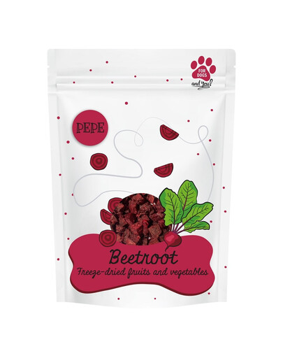 PAKA ZWIERZAKA PEPE Freeze-dried verdure liofilizzate per cani  barbabietola 25 g