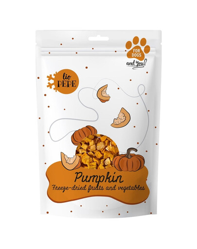 PAKA ZWIERZAKA PEPE Freeze-dried verdure liofilizzate zucca per cani 20 g