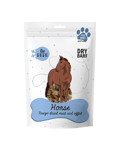 PAKA ZWIERZAKA PEPE Freeze-dried carne liofilizzata fegato di cavallo 60 g