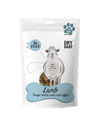 PAKA ZWIERZAKA PEPE Carne liofilizzata polmone di agnello XL 90g