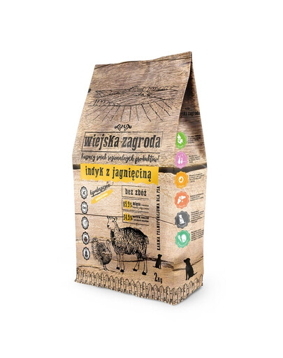 WIEJSKA ZAGRODA Tacchino con agnello 2 kg