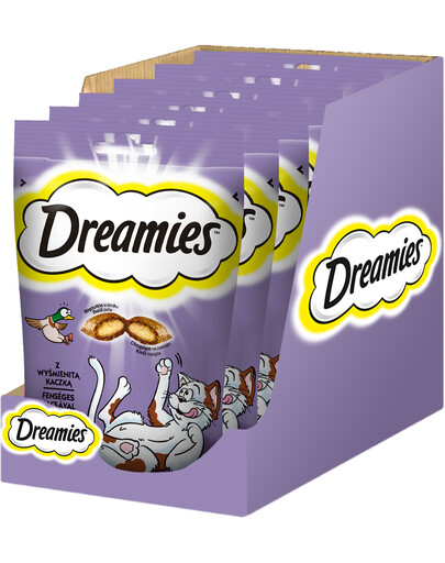 DREAMIES 6x60g Bocconcini per gatti con deliziosa anatra