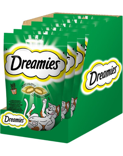 DREAMIES 6x60g snack per gatti con una nota di erba gatta