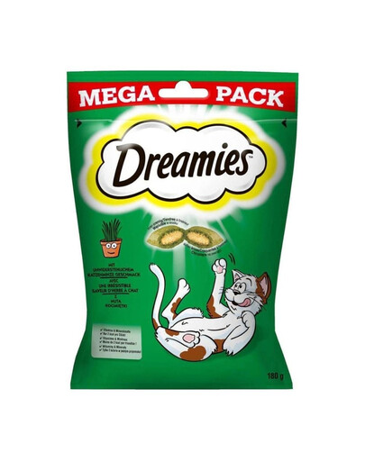 DREAMIES Mega Pack 4x180g Snack per gatti all'erba gatta