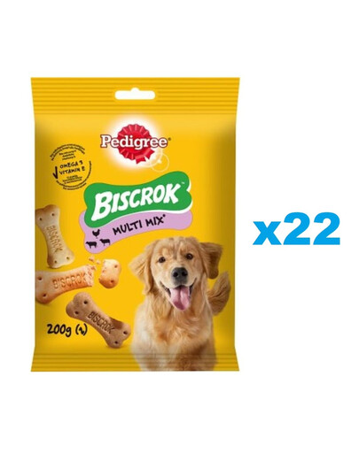 PEDIGREE Multi Biscrok snack per cani 22 x 200g