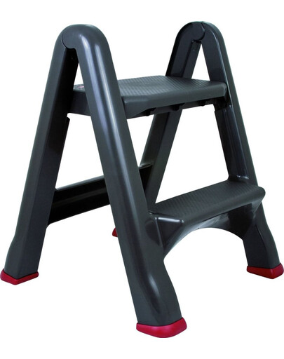 KATER Scaletta pieghevole graffite/rosso