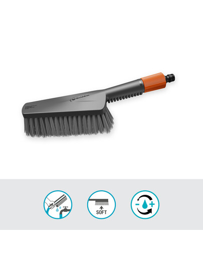 GARDENA Cleansystem spazzola manuale morbida M