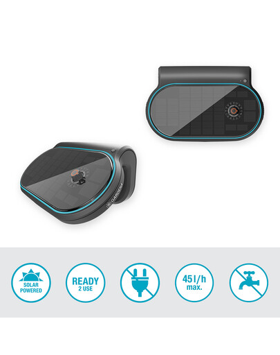 GARDENA Sistema di Irrigazione Automatica a Goccia Set AquaBloom L a Energia Solare