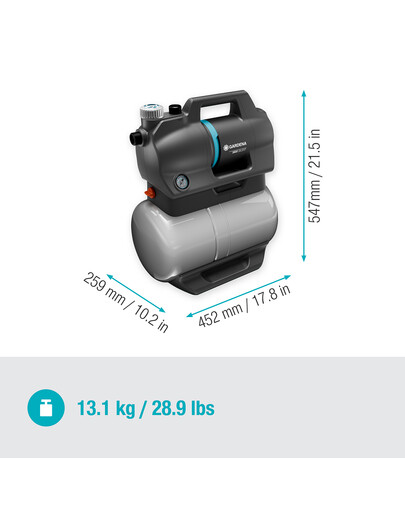 GARDENA Set di pompa idraulica 3800 Silent