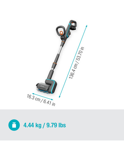 GARDENA Spazzola multiuso a batteria AquaBrush Patio 03/18V P4A