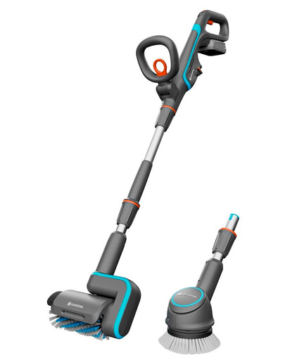 GARDENA Spazzola multiuso a batteria AquaBrush Universal 04/18V P4A
