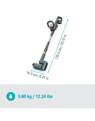 GARDENA Spazzola multiuso a batteria AquaBrush Universal 04/18V P4A