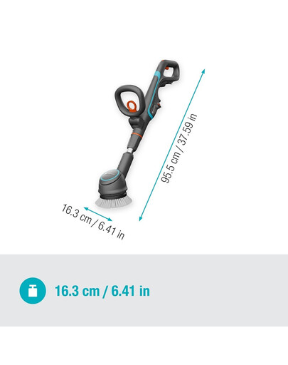 GARDENA Spazzola multiuso a batteria AquaBrush Universal 04/18V P4A