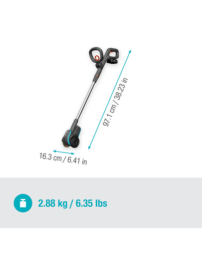 GARDENA Spazzola a batteria per fughe 1800/18V P4A con batteria