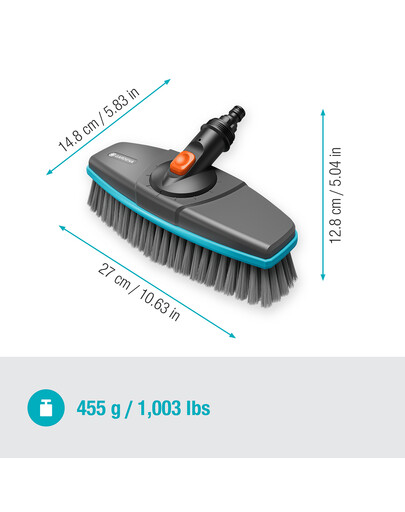 GARDENA Cleansystem Idrospazzola soft per superfici grandi e delicate