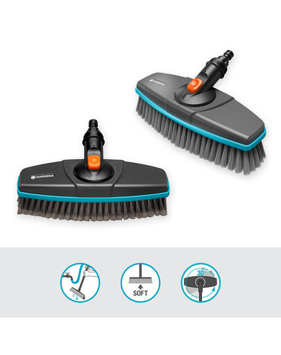 GARDENA Cleansystem Idrospazzola soft per superfici grandi e delicate