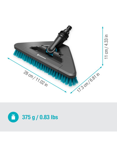 GARDENA Cleansystem spazzola per lavaggio Flex dura