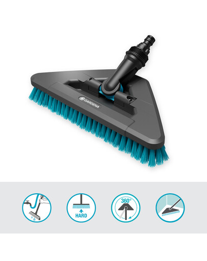 GARDENA Cleansystem spazzola per lavaggio Flex dura