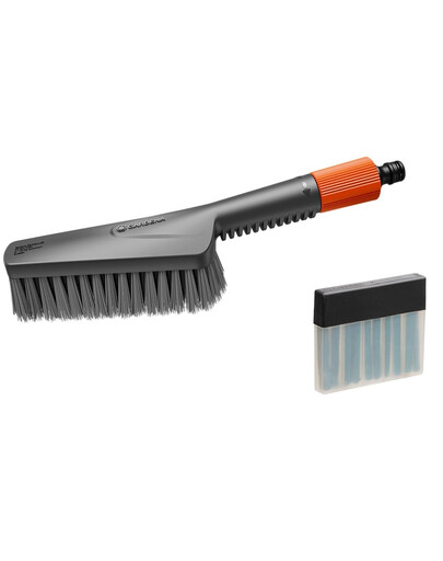 GARDENA Cleansystem spazzola manuale morbida S con ricariche di sapone