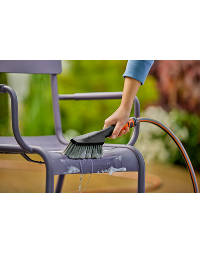 GARDENA Cleansystem spazzola manuale morbida S con ricariche di sapone