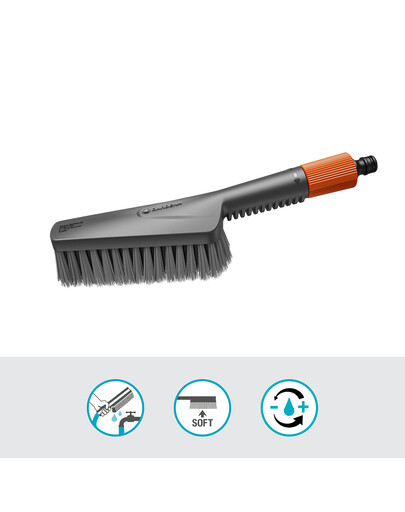 GARDENA Cleansystem spazzola manuale morbida S con ricariche di sapone