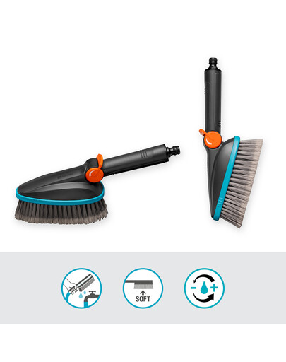 GARDENA Cleansystem spazzola manuale morbida M
