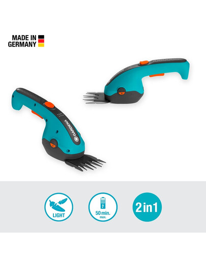 GARDENA Forbici a batteria per erba ClassicCut Li
