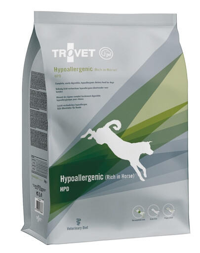 TROVET Hypoallergenic Horse HPD per cani 3 kg