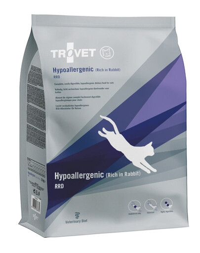 TROVET Hypoallergenic Rabbit RRD per gatti 2,5 kg