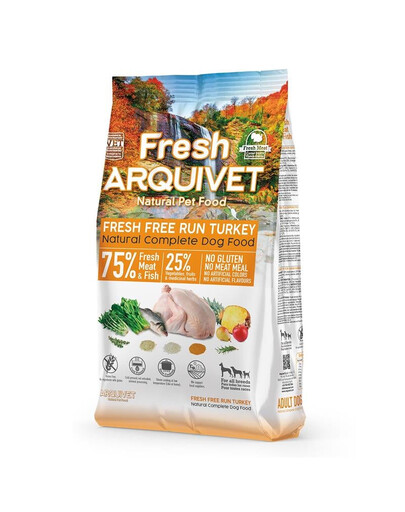 ARQUIVET Fresh Cibo semi-umido per cani tacchino e pesce oceanico 2,5 kg