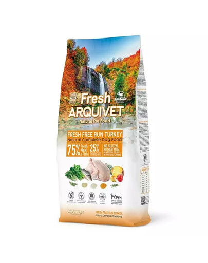 ARQUIVET Fresh Cibo semi-umido per cani tacchino e pesce oceanico 10 kg