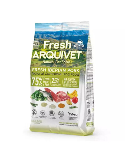 ARQUIVET Fresh Cibo semi-umido per cani maiale iberico e pesce oceanico 2,5 kg